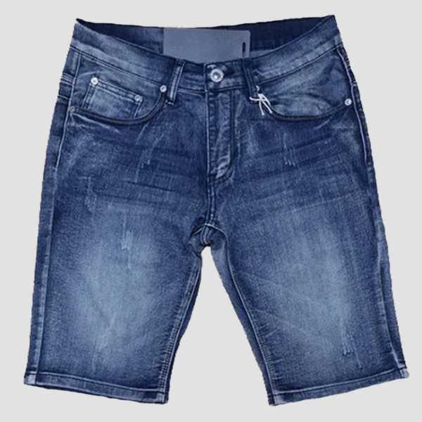 FUSAI Jean shorts with skinny leg.
