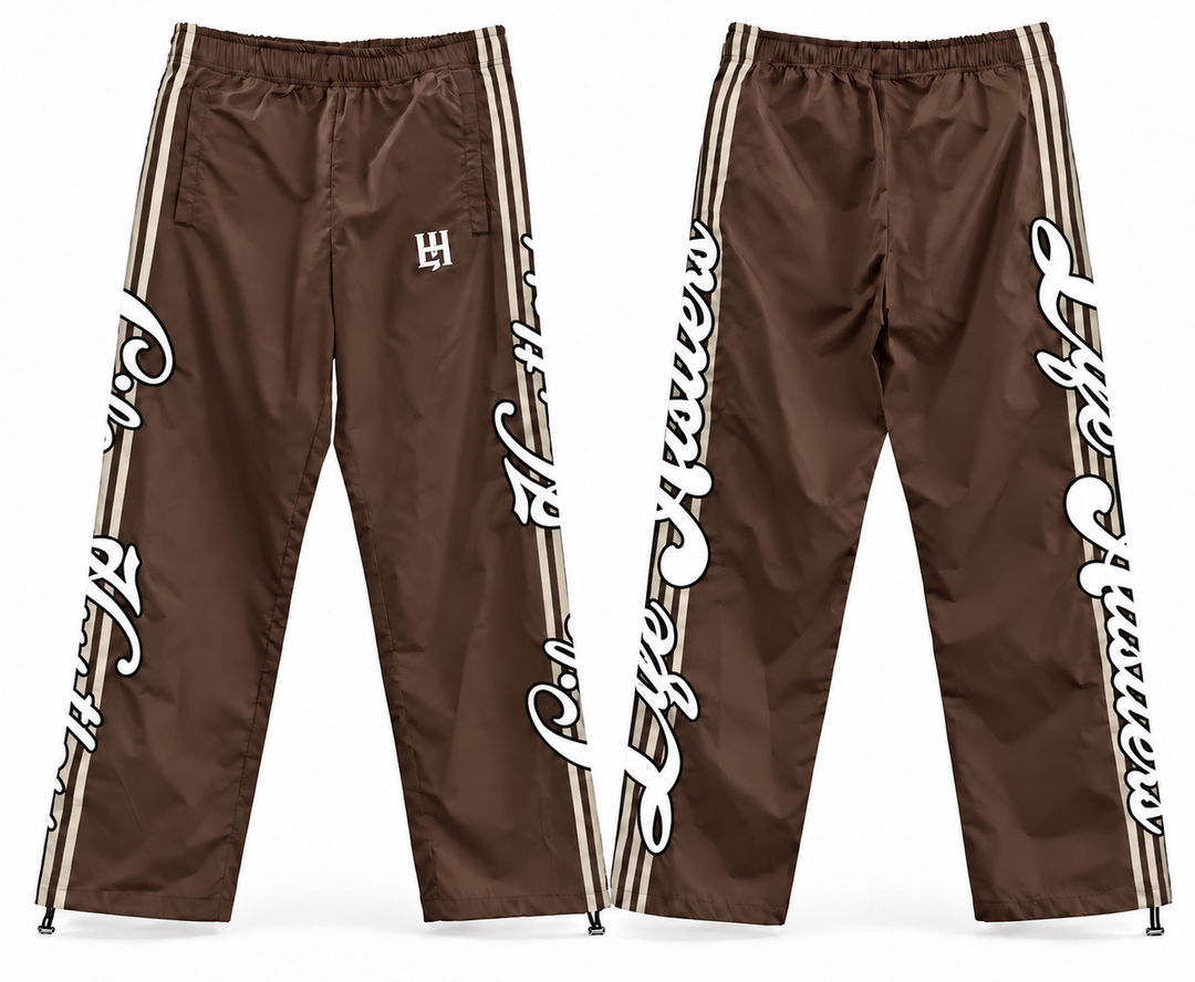 Life Hustlers Track Pants (Brown)