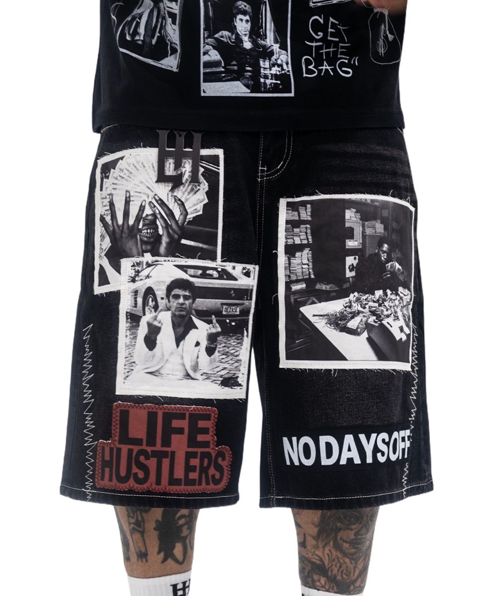 Life Hustlers Shorts (Black)