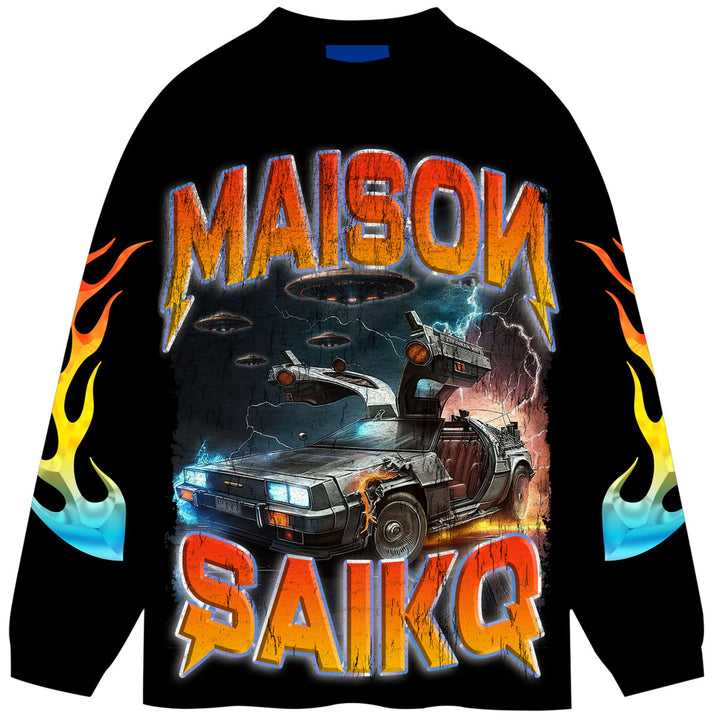 Lost In The Space Long Sleeve Tee (Black)