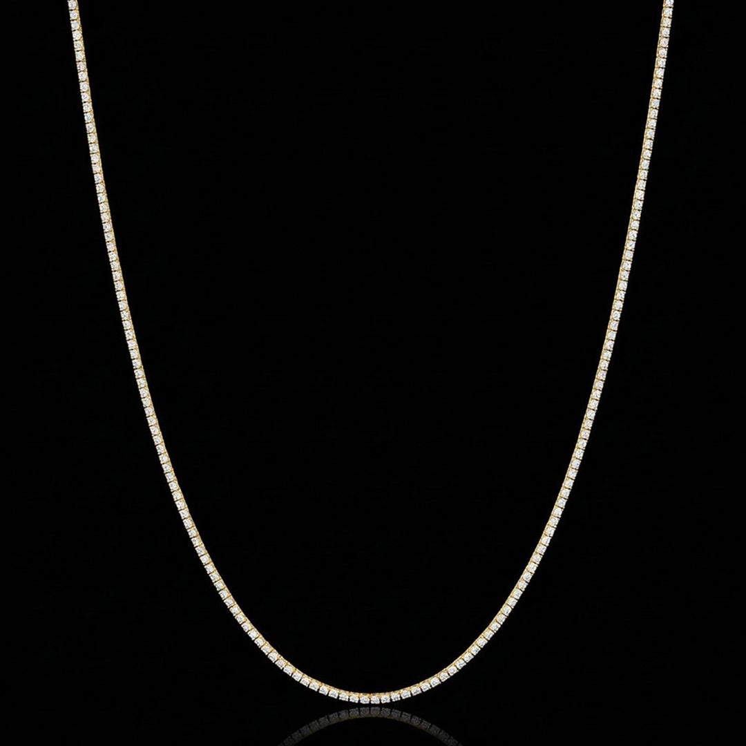 2mm Moissanite Tennis Chain Necklace