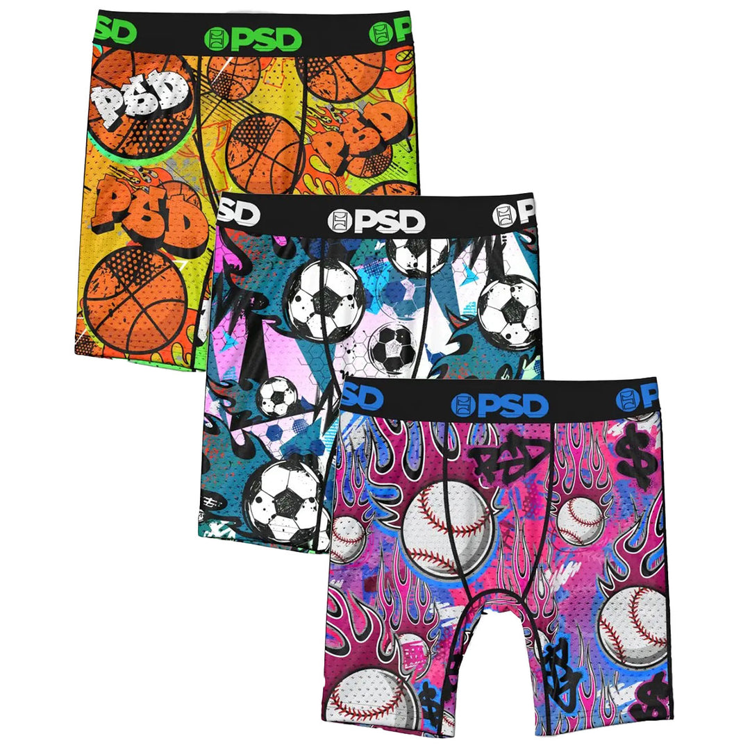 Youth Sport Boxer Briefs 3-Pack