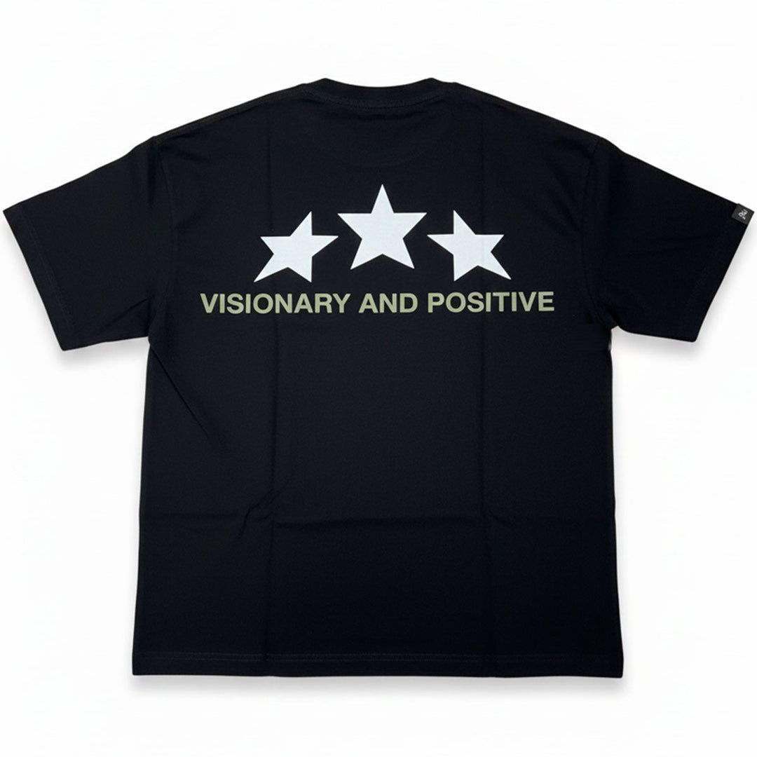 3 Start Oversize Tee (Black / Army)