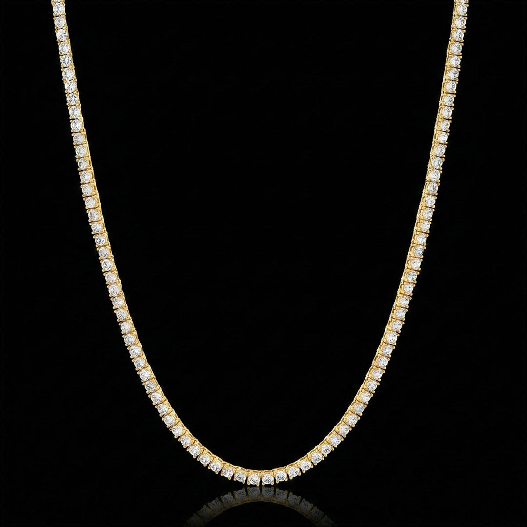 3mm Moissanite Tennis Chain Necklace