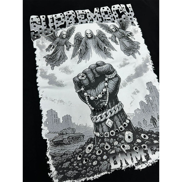 Supremacy Rhinestone Tee (Black)