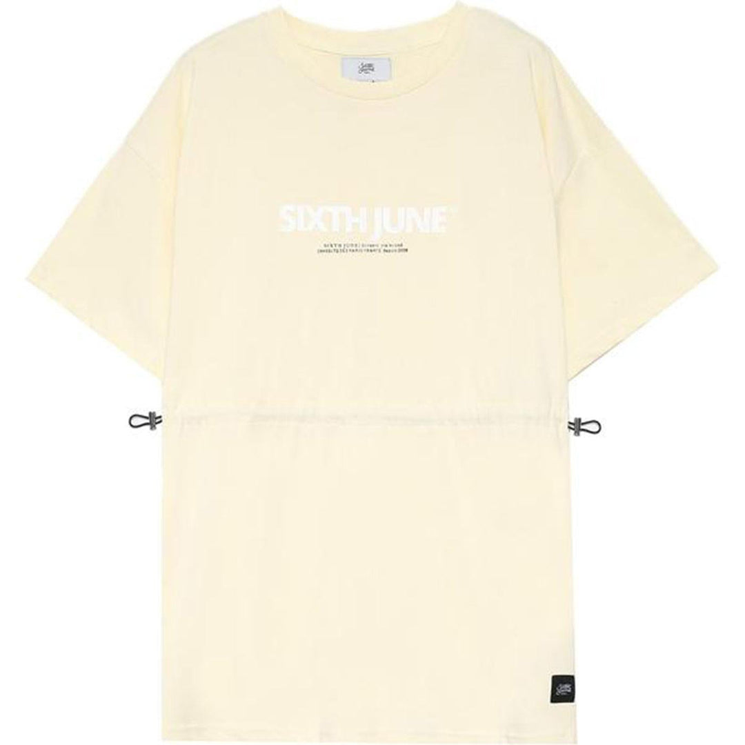 String Elastic Dress (Yellow) Front | Sixth June