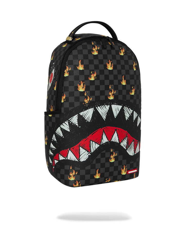 Scribble Fire Check Backpack