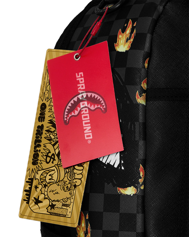Scribble Fire Check Backpack