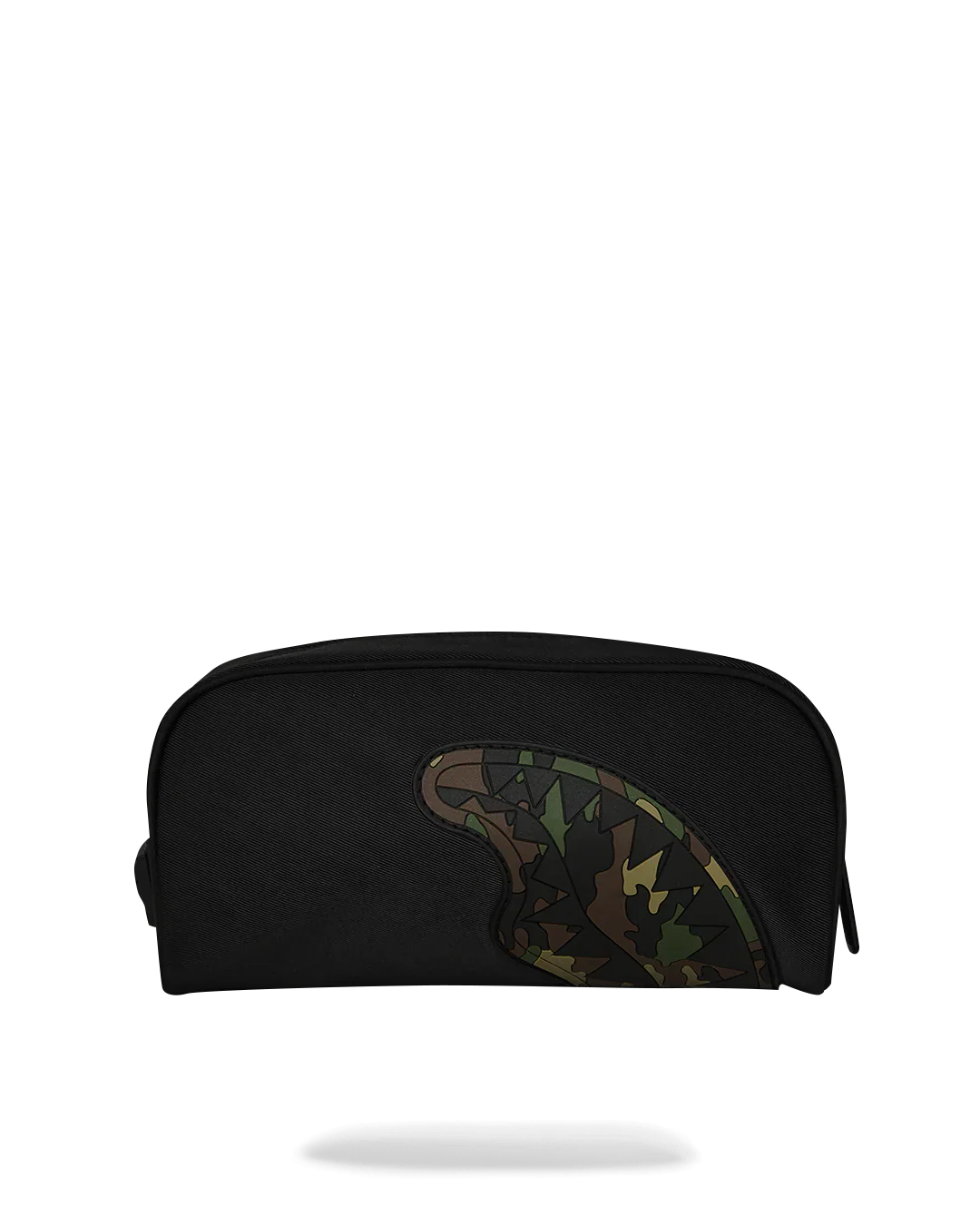 Shark Central Black Nylon Camo Embossed Shark Pouch