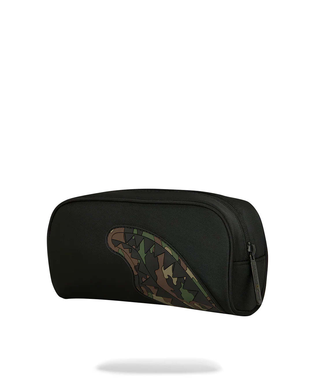 Shark Central Black Nylon Camo Embossed Shark Pouch