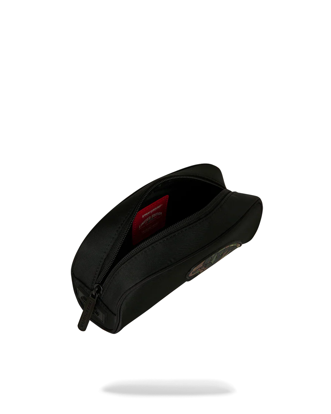Shark Central Black Nylon Camo Embossed Shark Pouch