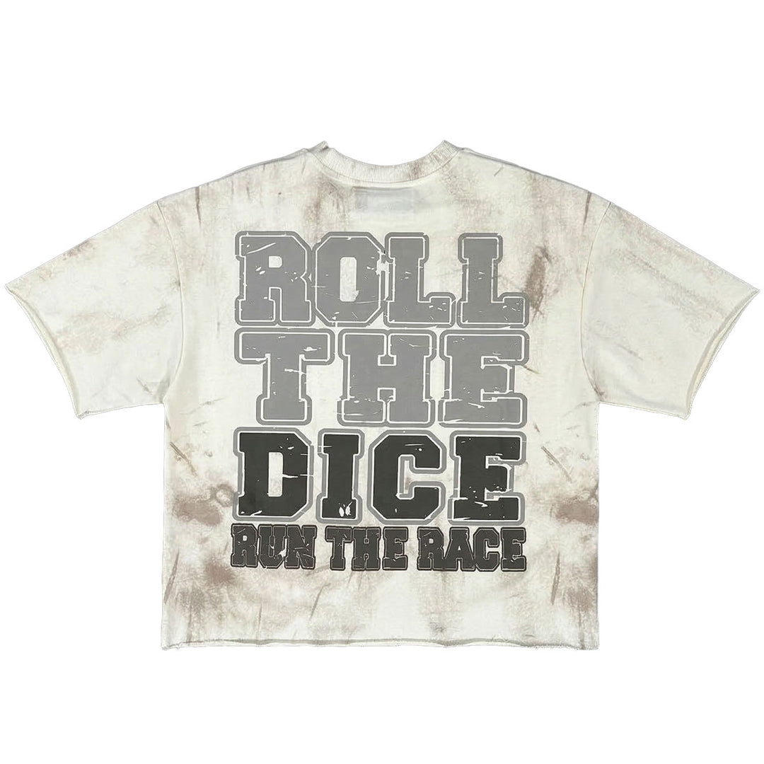Hell Run Cropped Tee (Off-White)