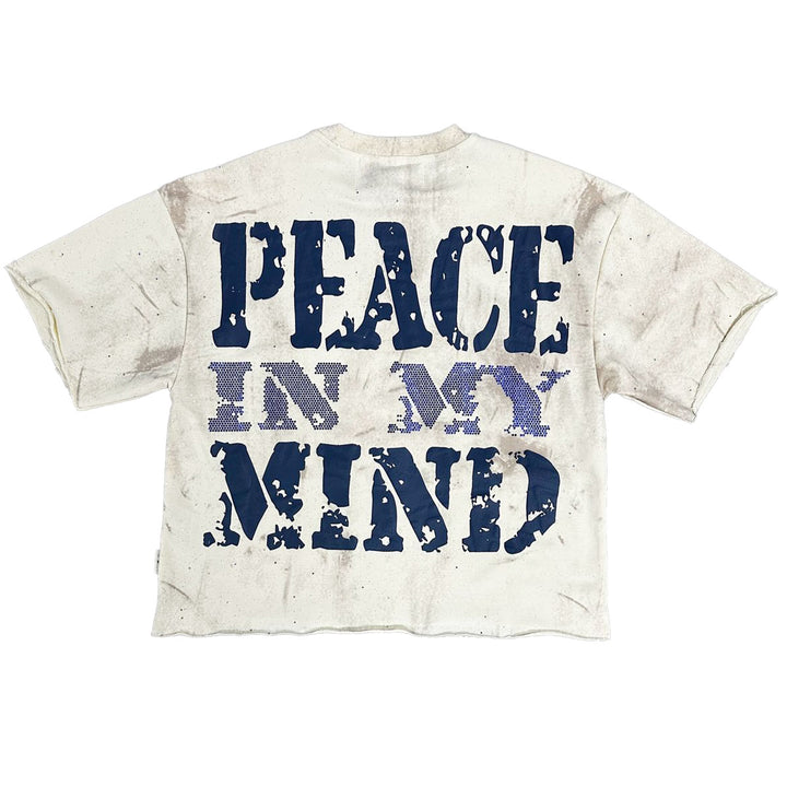 Peace Cropped Tee (Off-White)