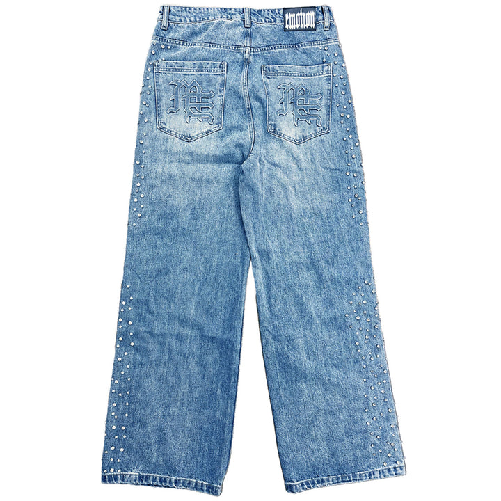 Blue Stone Baggy Jeans