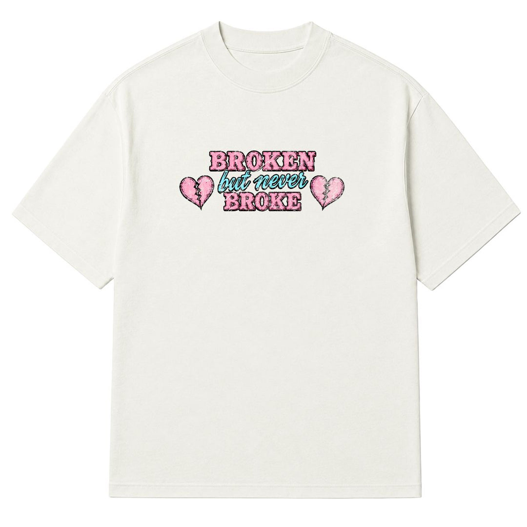 Broke Hearts Tee (Vintage White)