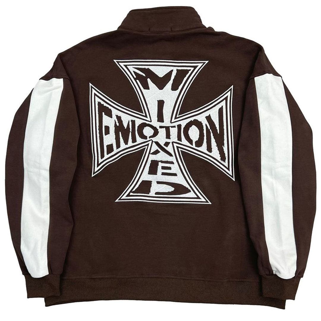 Quarter Hoodie (Brown)