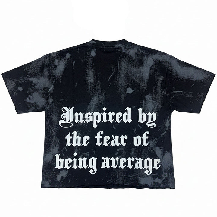 Burnt Cropped Tee (Black)