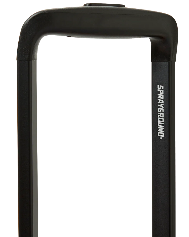 Black Check Toon Shark Carry-On Luggage