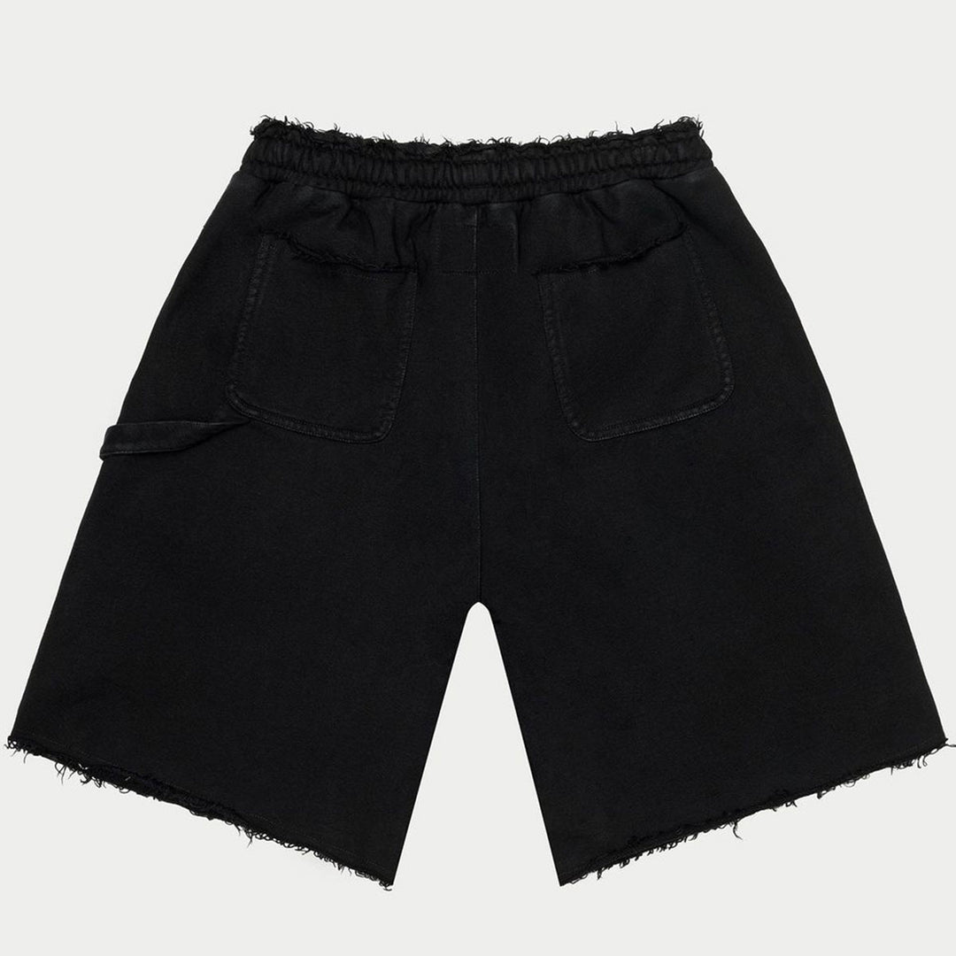 Carpenter Distressed Shorts (Black)