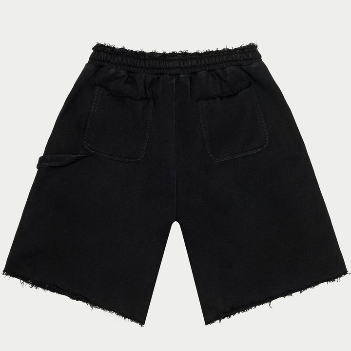 Carpenter Distressed Shorts (Black)