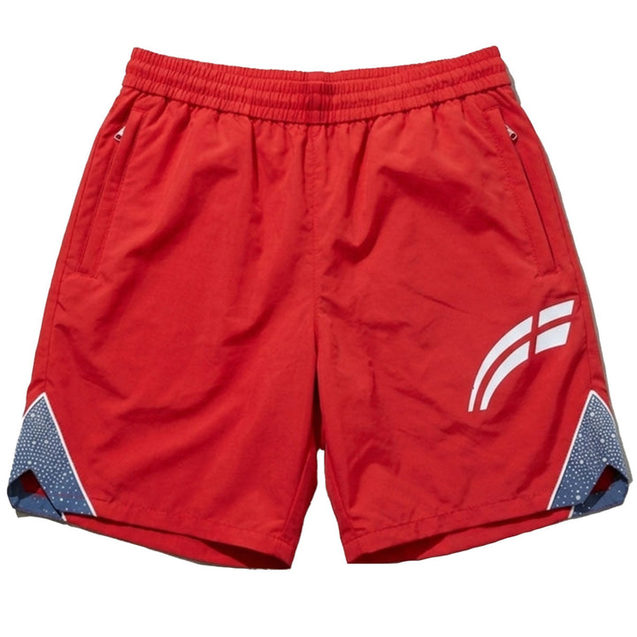 Astral Shorts (Cherry / Steel Blue)