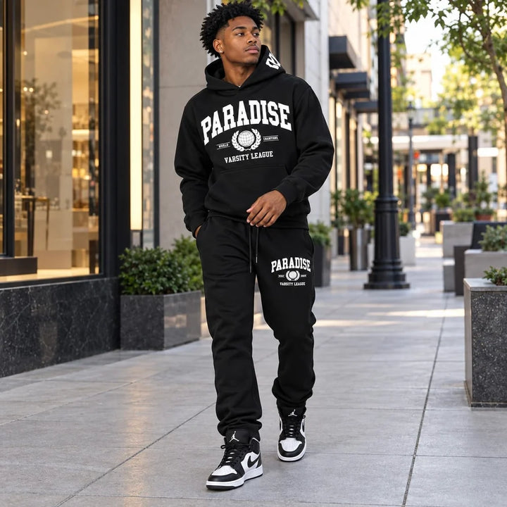 High Density Collegiate Sweatpants (Black)