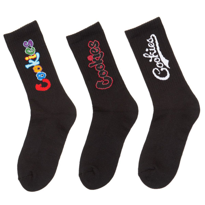 Cookies 3pk Socks Black