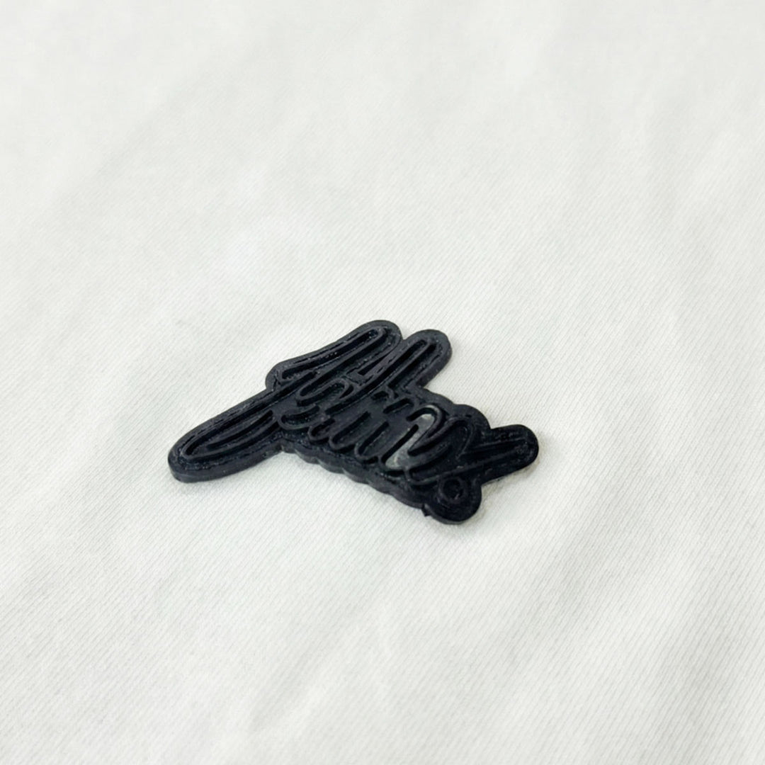 Silicone Logo Oversize Tee (Vanilla/Black)