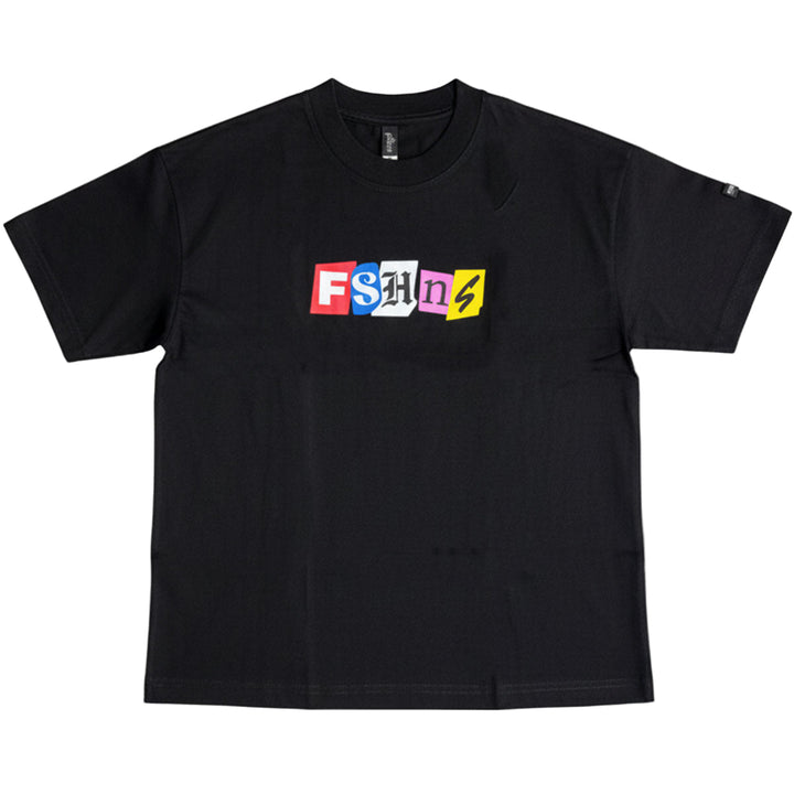 Color Block Oversize Tee (Black)
