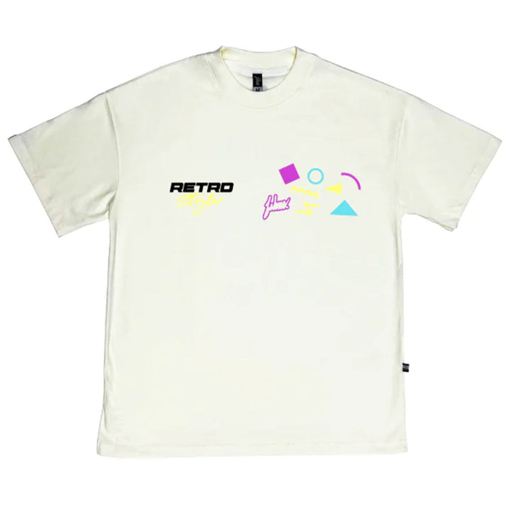 Retro Style Oversize Tee (Vanilla)