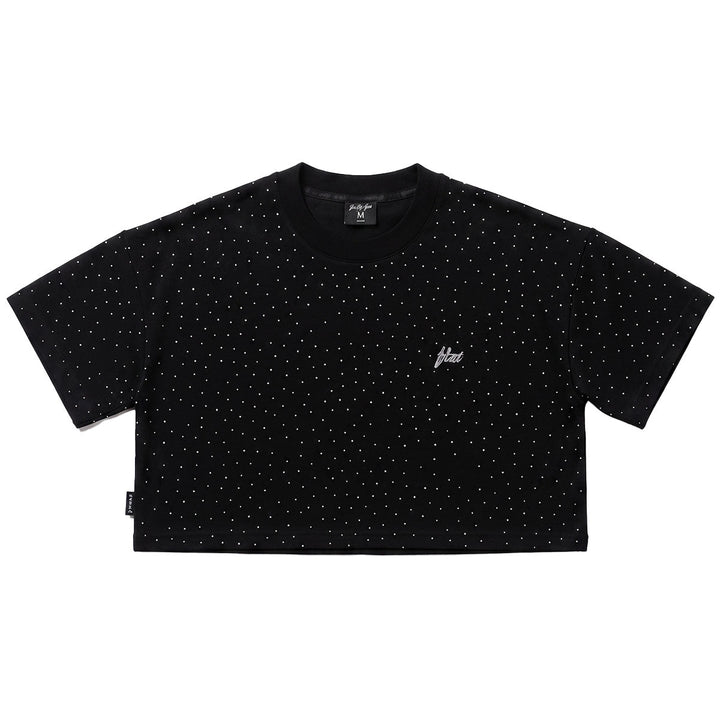Shining Lady Crop Top Tee (Black)