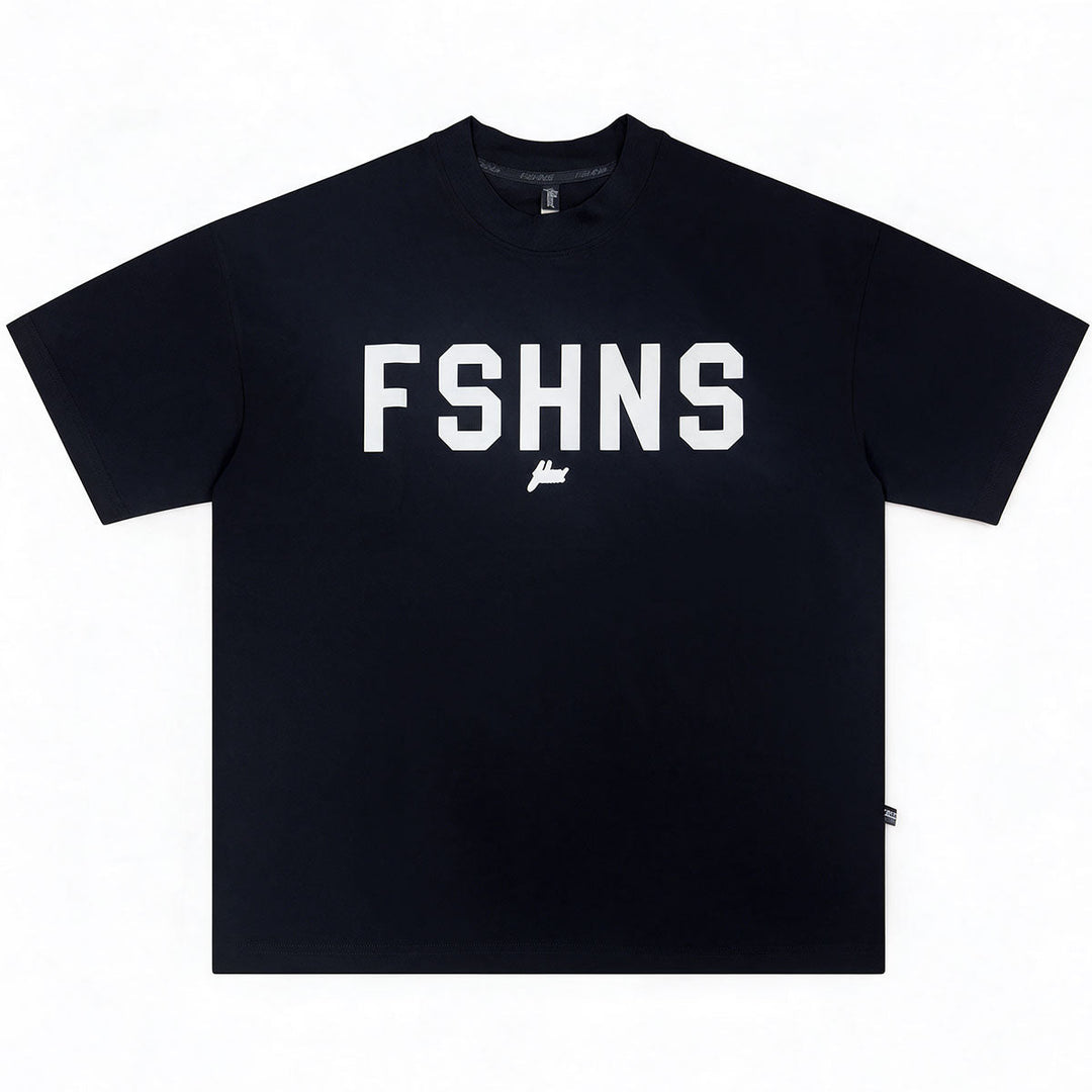 Varsity Logo Oversize Tee (Black/White)