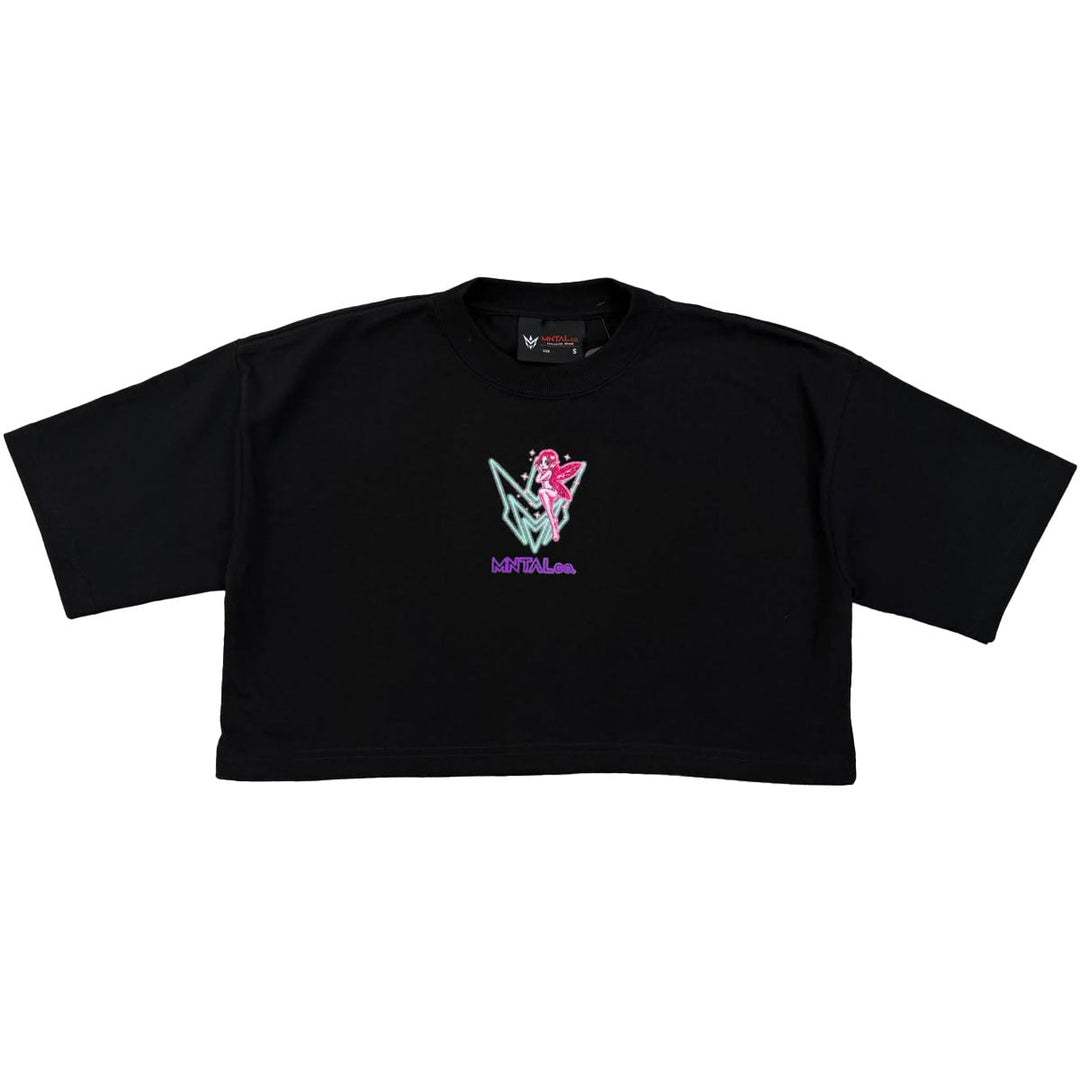 Your Mind, Your Move Fairy Cropped Tee (Black)