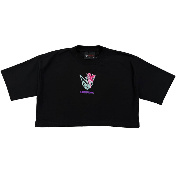Your Mind, Your Move Fairy Cropped Tee (Black)