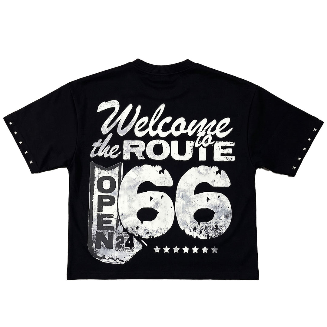 Faith Cropped Tee (Black)