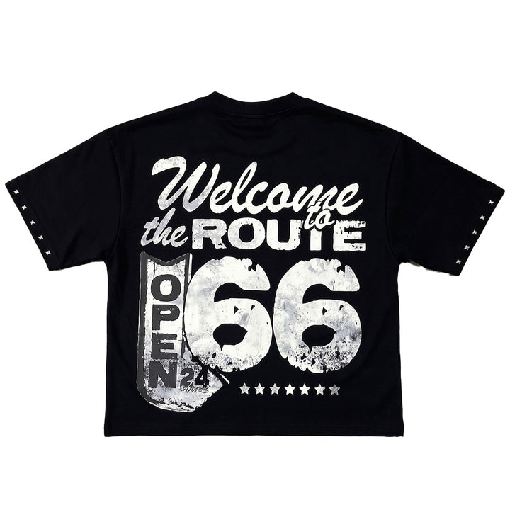 Faith Cropped Tee (Black)