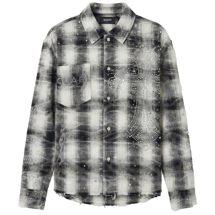 Cross Flannel Shirt (Cloud Grey)