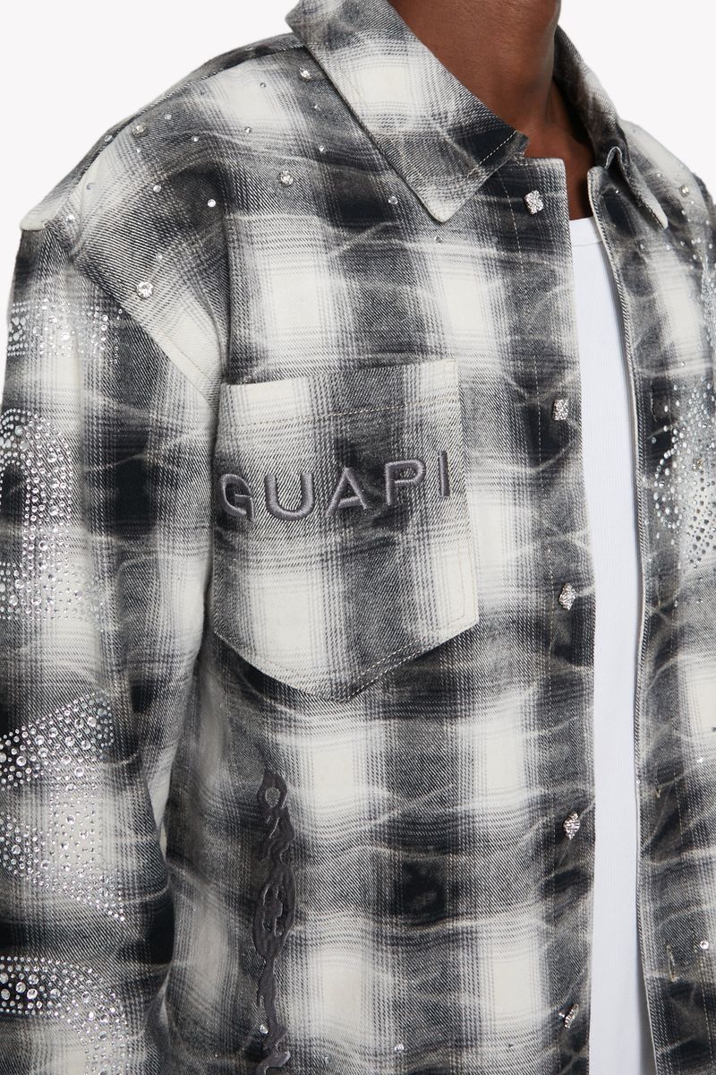 Cross Flannel Shirt (Cloud Grey)