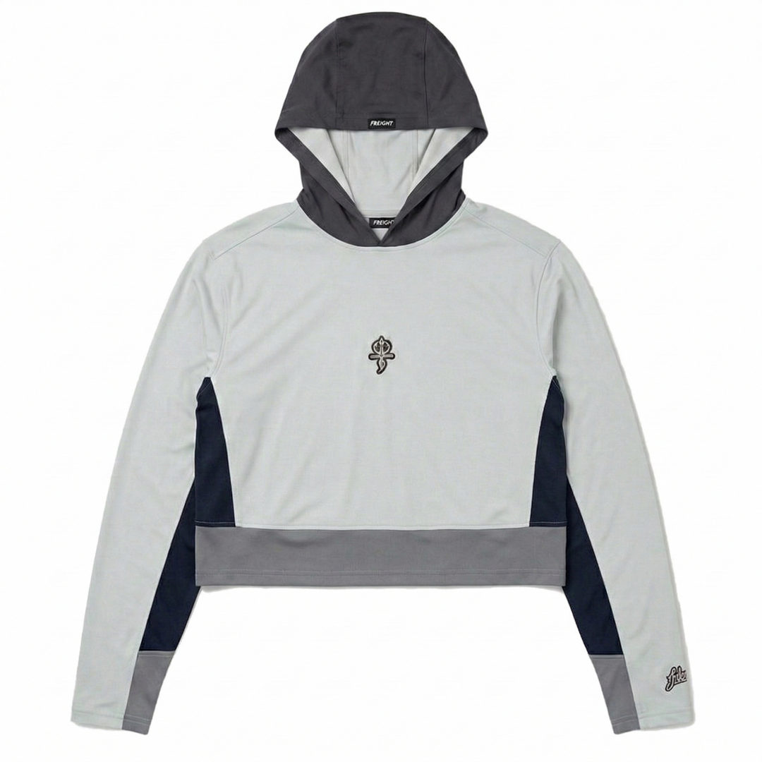 Poseidon Cropped Shirt (Grey)