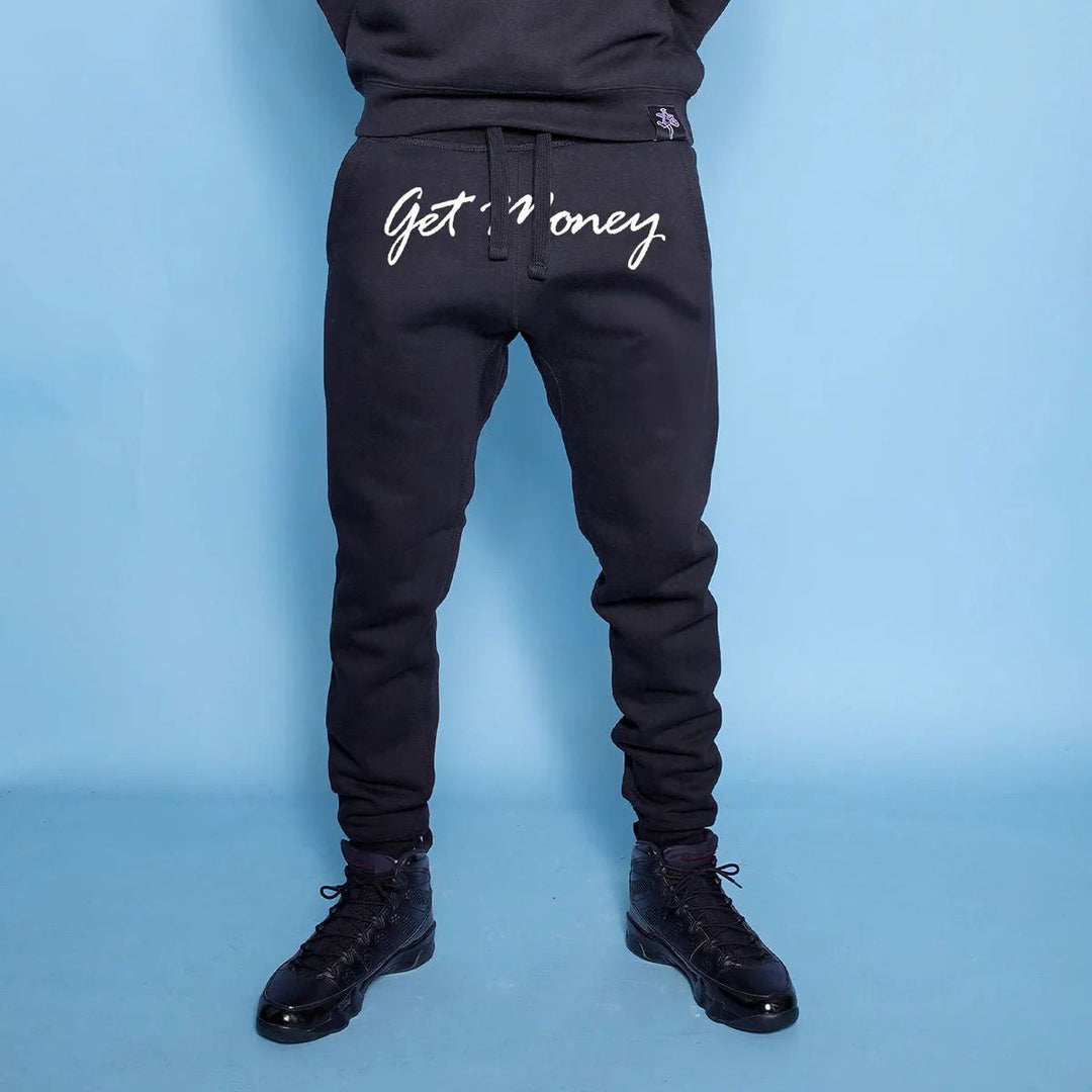 Get Money Logo Script Joggers (Black)