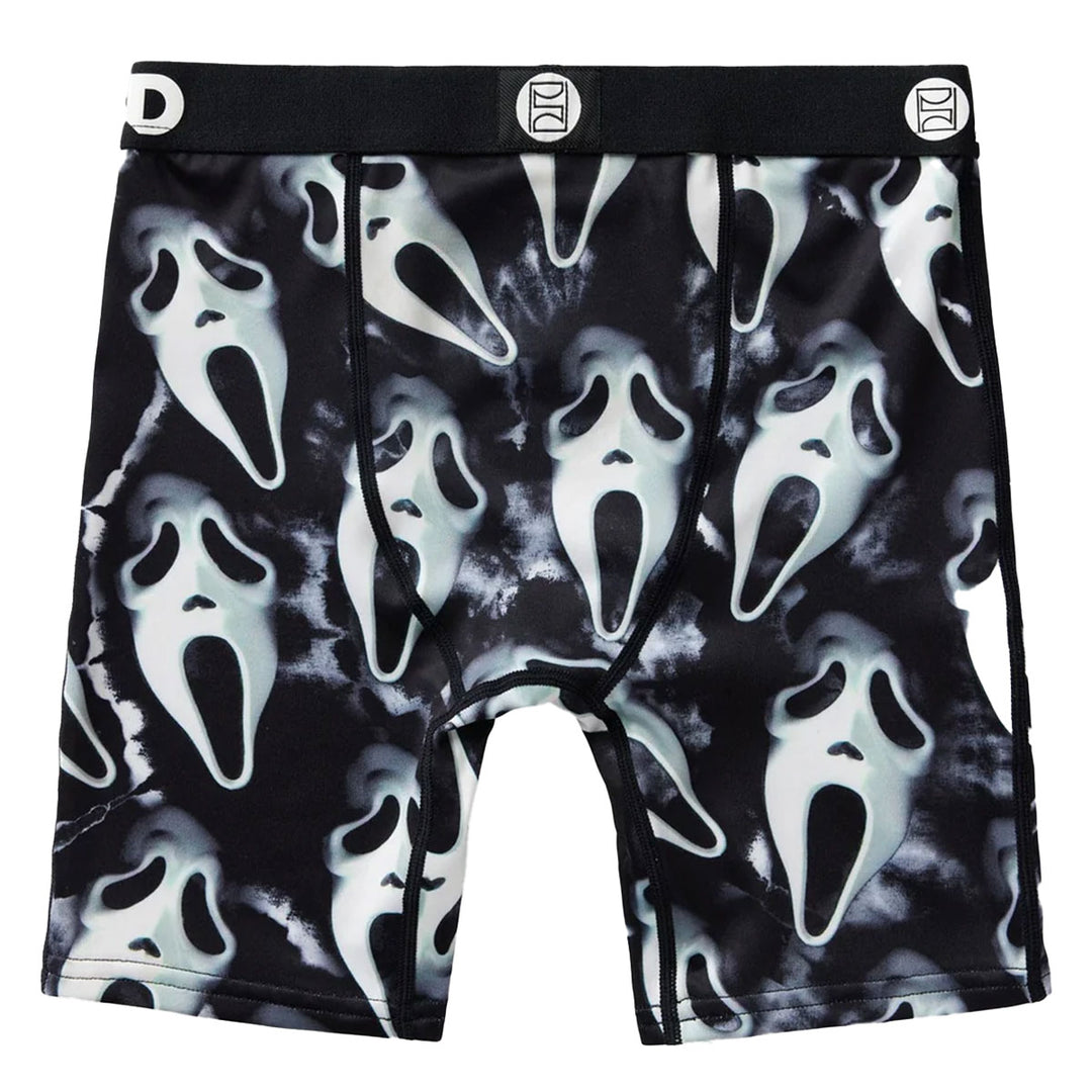 Youth Ghost Face Dark Boxer Briefs (Multi)