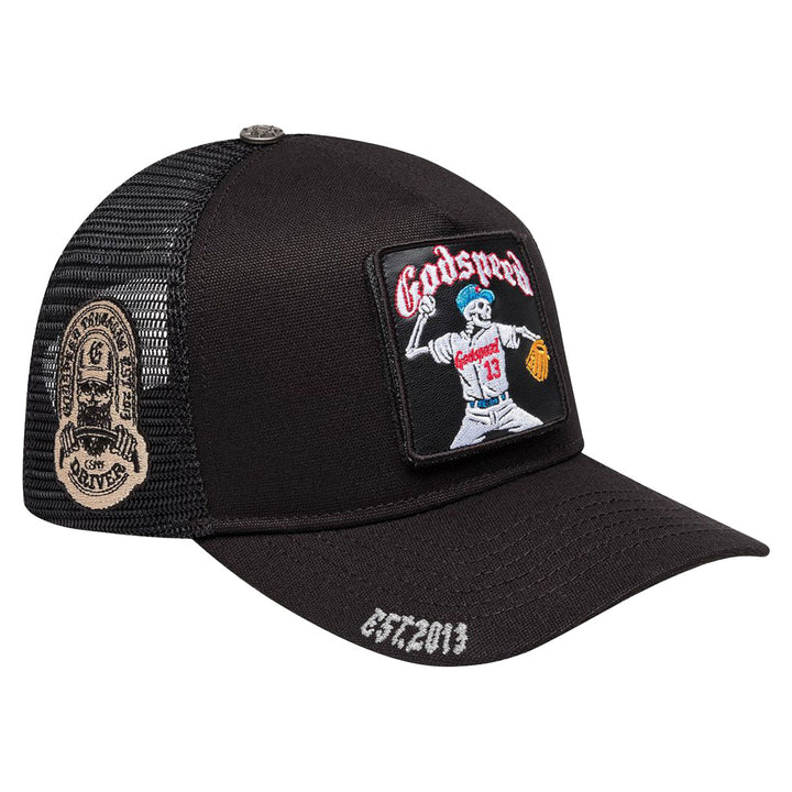 Mood Trucker Hat II (Black Interchangeable Patches)