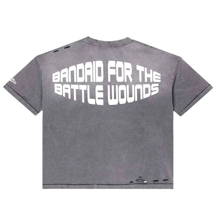 Grey White Tee
