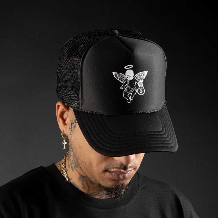 Money Motivated Angel Trucker Hat