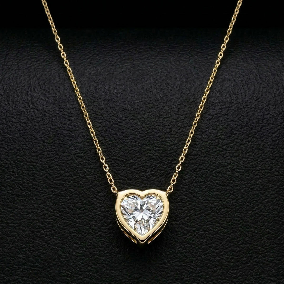 Heart Moissanite Necklace