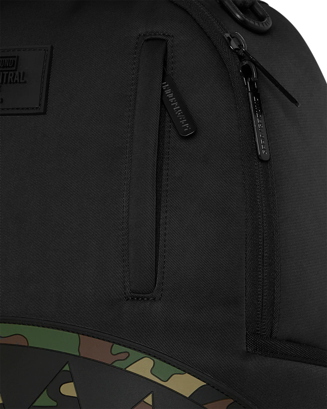 Shark Central Nylon Camo Embossed Shark Backpack