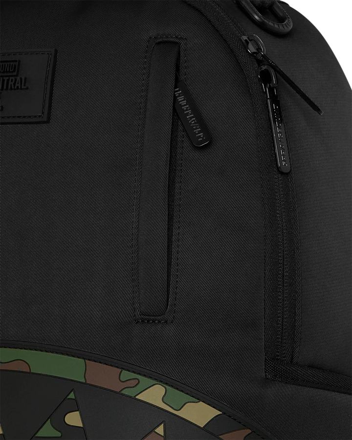 Shark Central Nylon Camo Embossed Shark Backpack