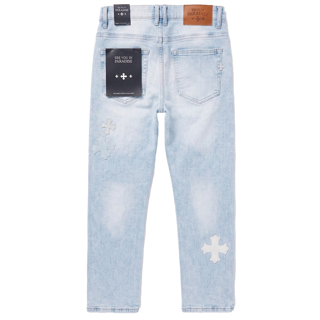 Kids Martin Stacked Denim (Ice Blue)