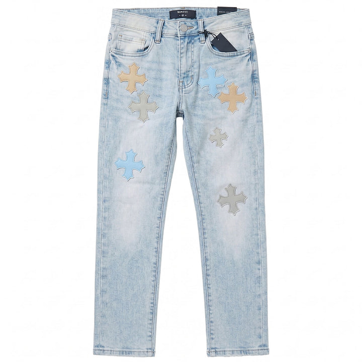Kids Martin Stacked Denim (Ice Blue)
