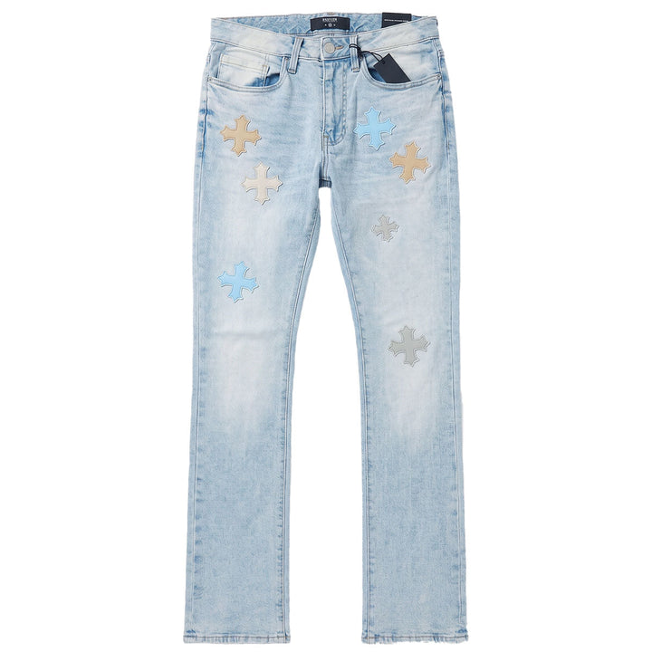 Martin Stacked Denim (Ice Blue)